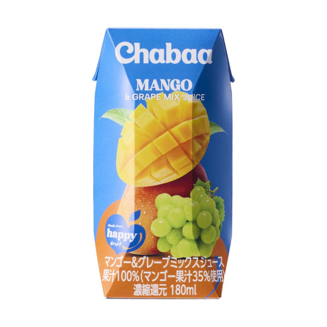 ハルナプロデュース株式会社が販売するChabaa マンゴー＆グレープミックスジュース